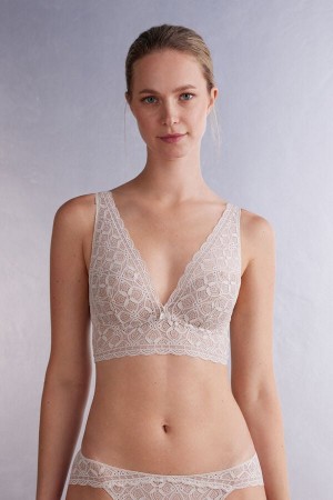 Women Intimissimi Asia Balconette Bra Cream Pink | 1854769-PR