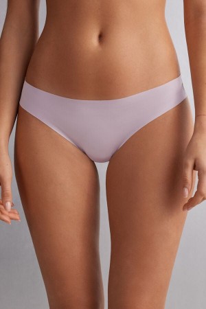 Women Intimissimi Brazilian Seamless Ultra Light Microfiber Briefs Pink | 5143207-PM