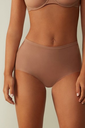 Women Intimissimi Invisible Touch Hipster Briefs Beige | 0481396-LY