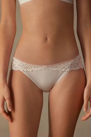 Women Intimissimi Pretty Flowers Panties Cream Pink | 2917053-WP