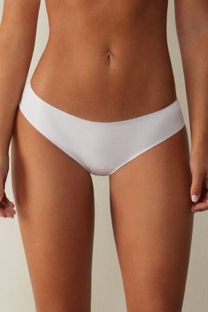 Women Intimissimi Seamless Cotton Panties White | 6715394-CI