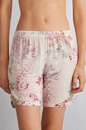 Women Intimissimi Secret Garden Bamboo Viscose Shorts Multicolor | 0278351-IS