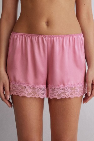 Women Intimissimi Silk Shorts Pink | 4769150-GP