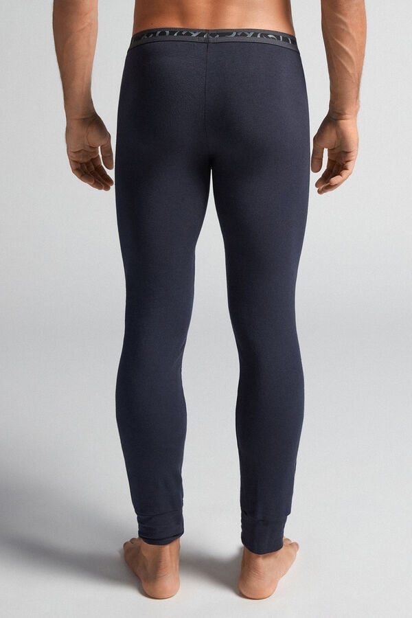 Men Intimissimi Modal-Cashmere Leggings Black | 7235980-WX