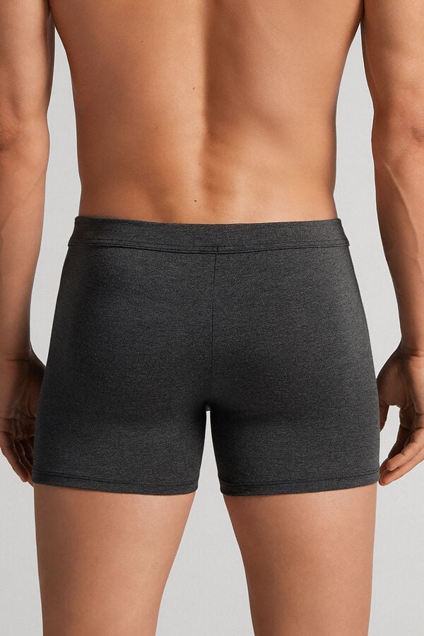 Men Intimissimi Modal And Silk Boxer Dark Grey | 9507684-WS