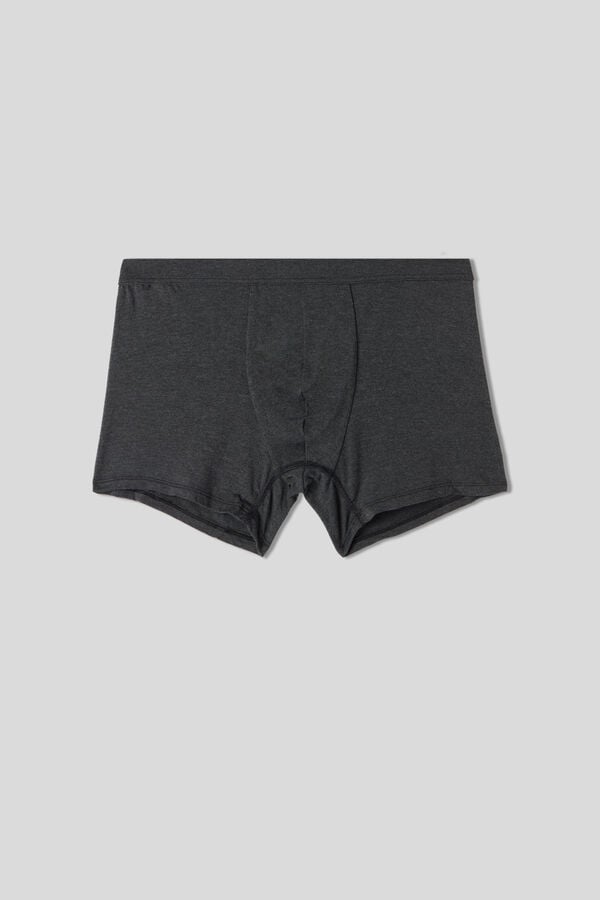 Men Intimissimi Modal And Silk Boxer Dark Grey | 9507684-WS