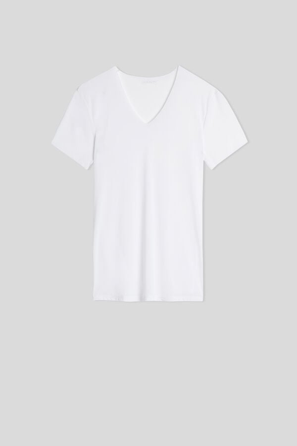 Men Intimissimi Seamless Micromesh T-Shirt White | 0178265-DG