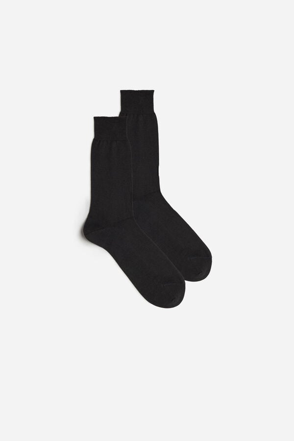 Men Intimissimi Short Chashmere-Silk-Cotton Socks Dark Grey | 0654982-RZ