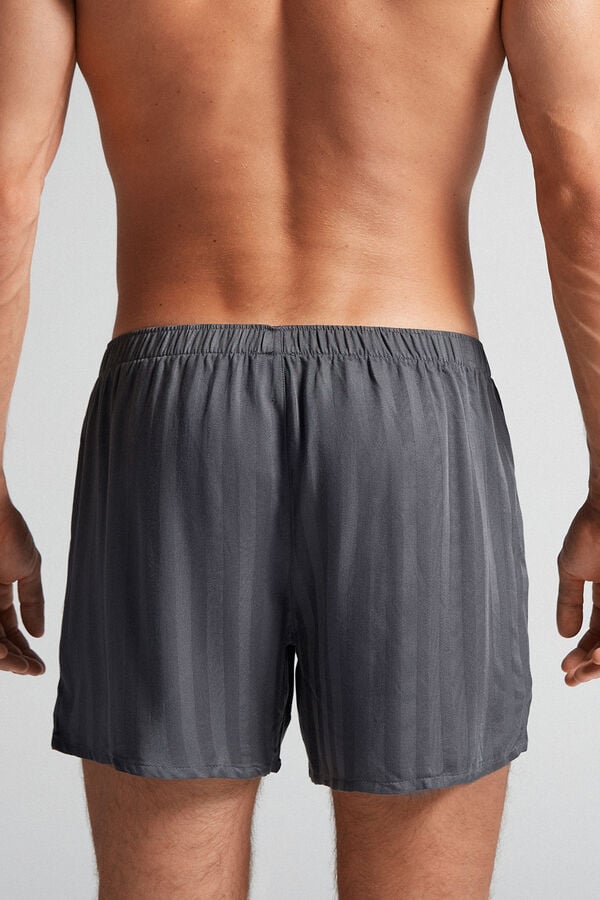 Men Intimissimi Woven Modal Boxer Grey | 5034198-AM