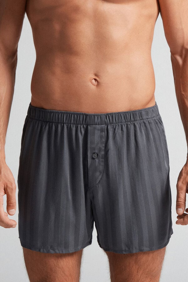 Men Intimissimi Woven Modal Boxer Grey | 5034198-AM