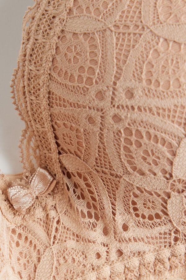 Women Intimissimi Adele Triangle Lace Bra Orange Beige | 8206347-WY