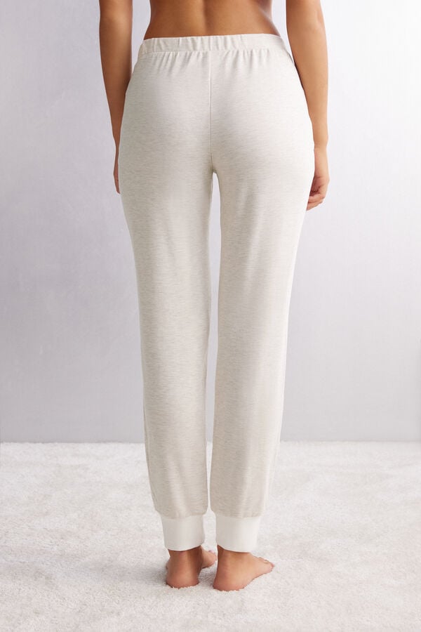 Women Intimissimi Baby It’s Cold Outside Modal And Wool Jogger Pants White | 9051762-GX