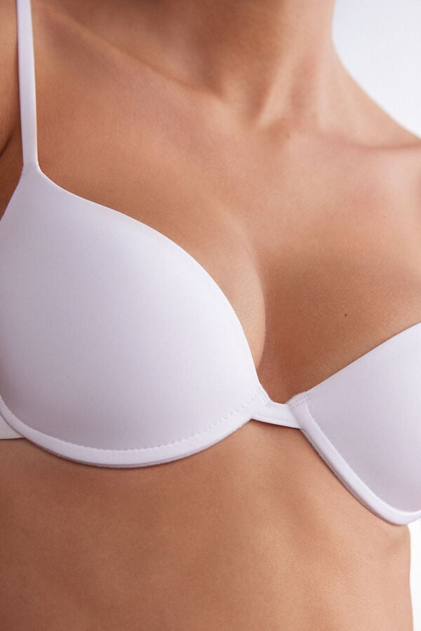 Women Intimissimi Bellissima Push-Up Ultralight Microfiber Bra White | 0735184-MQ