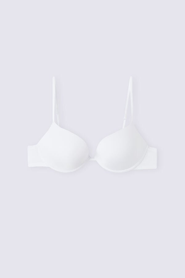 Women Intimissimi Bellissima Push-Up Ultralight Microfiber Bra White | 0735184-MQ