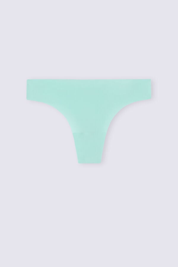 Women Intimissimi Brazilian Seamless Ultra Light Microfiber Briefs Green | 3409275-ZD