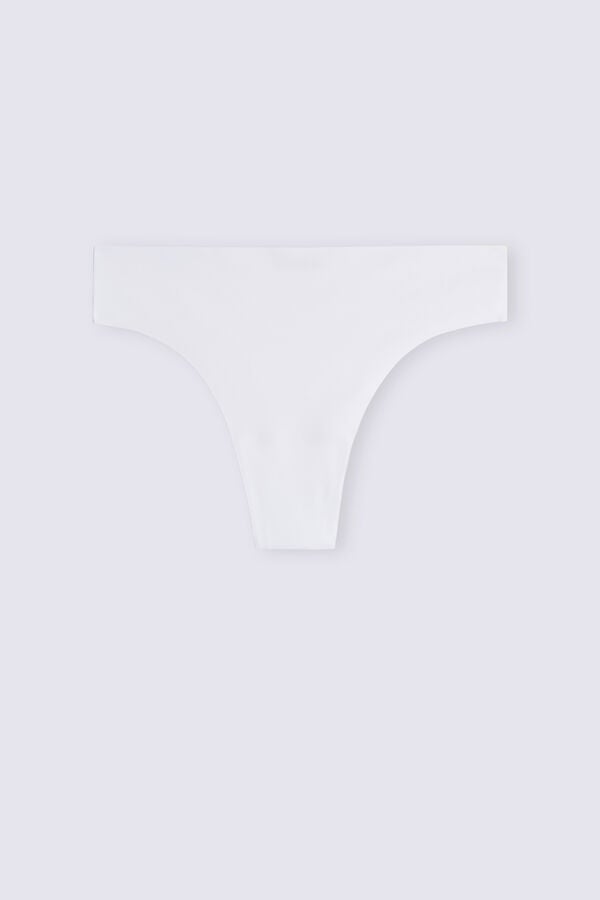 Women Intimissimi Brazilian Seamless Ultra Light Microfiber Briefs White | 6940837-BJ