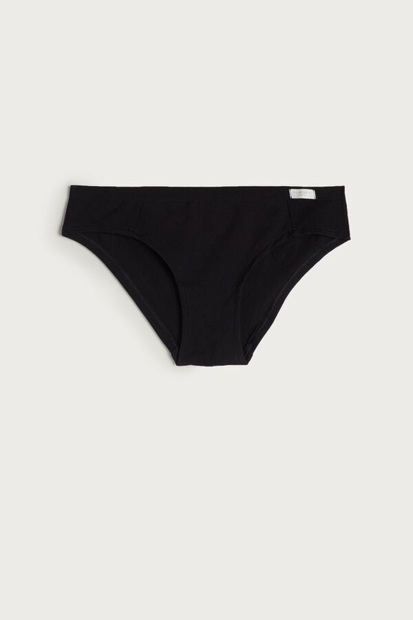 Women Intimissimi Cotton Panties Black | 2614830-TU