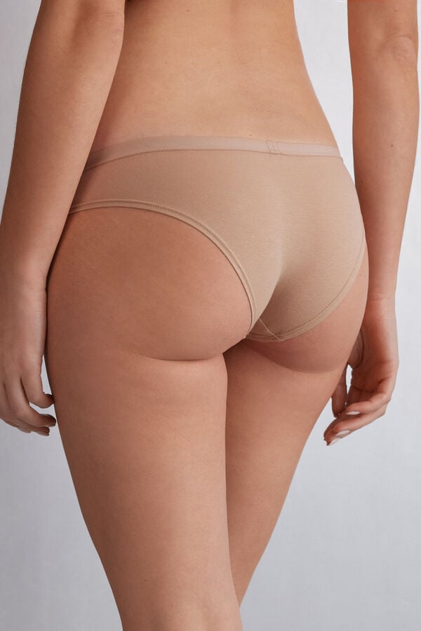 Women Intimissimi Cotton Panties Orange Beige | 7548613-GL