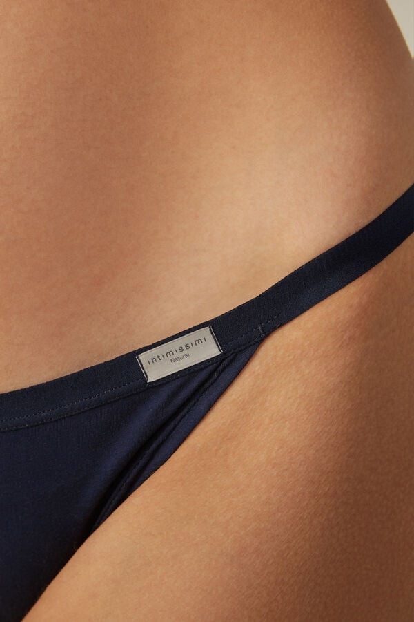 Women Intimissimi Cotton String Panties Blue | 8451379-FK