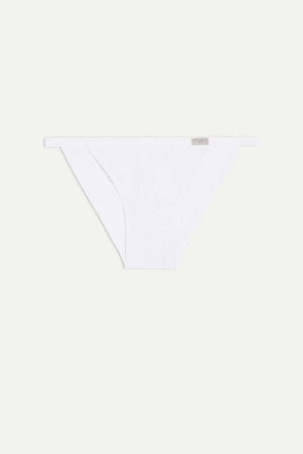 Women Intimissimi Cotton String Panties White | 6453782-VZ