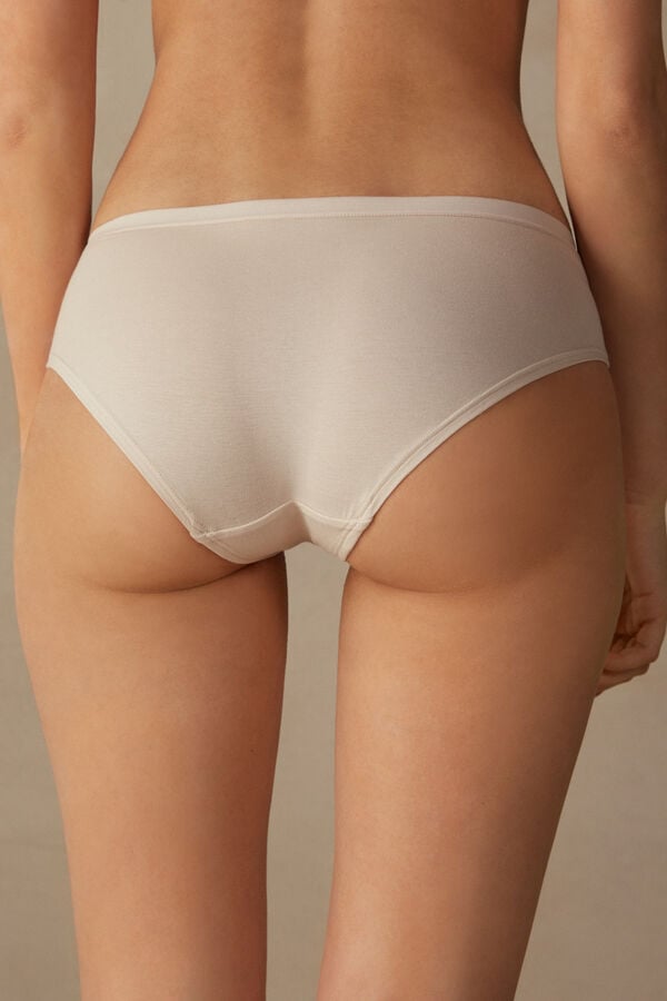 Women Intimissimi Cozy Cotton Panties Cream Pink | 4825096-ON