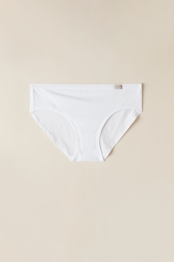 Women Intimissimi Cozy Cotton Panties White | 0347529-PX