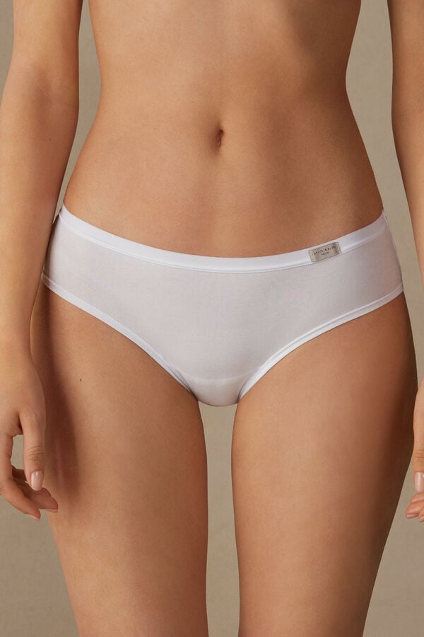 Women Intimissimi Cozy Cotton Panties White | 0347529-PX