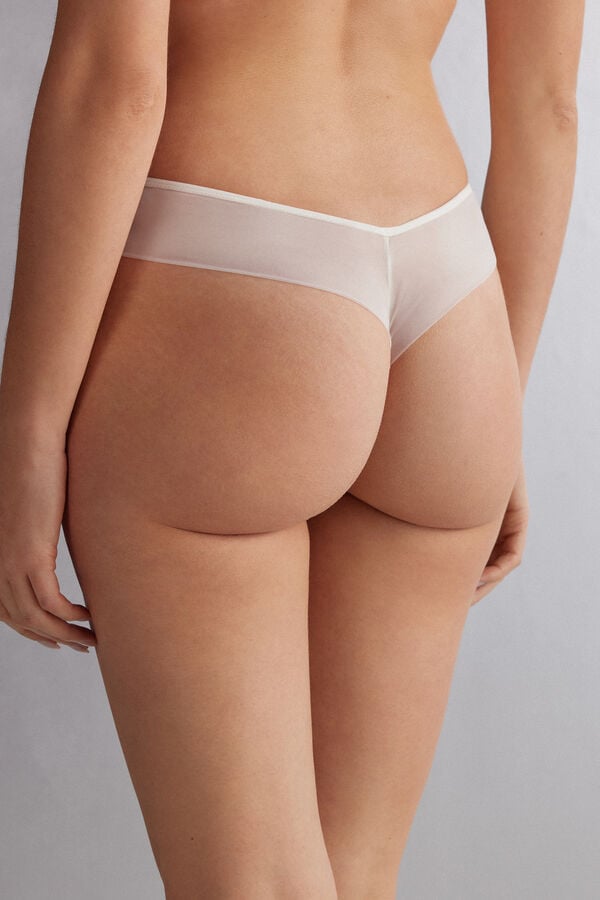 Women Intimissimi Crafted Elegance ‘80s Stylezilian Briefs White | 0178342-AW