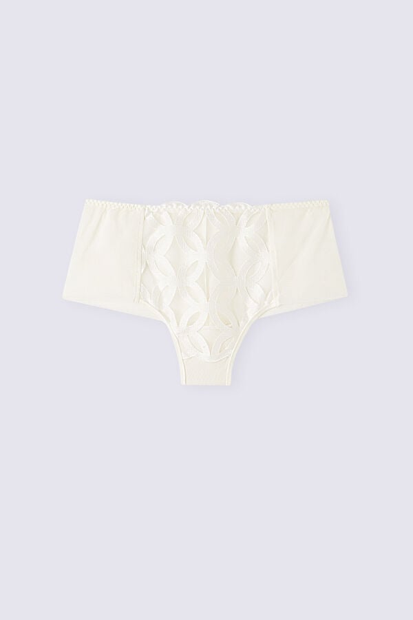 Women Intimissimi Crafted Elegance Hipsterzilian Briefs White | 5217043-GL