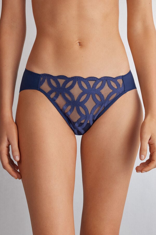 Women Intimissimi Crafted Elegance Panties Purple | 7094352-MZ