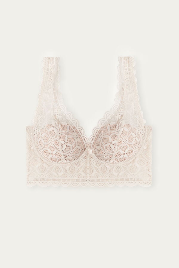 Women Intimissimi Eleonora Balconette Lace Bra Cream Pink | 0148962-QN