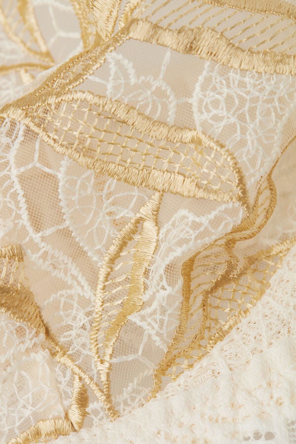 Women Intimissimi Golden Hour Balconette Bra Light Yellow White | 2496783-XJ