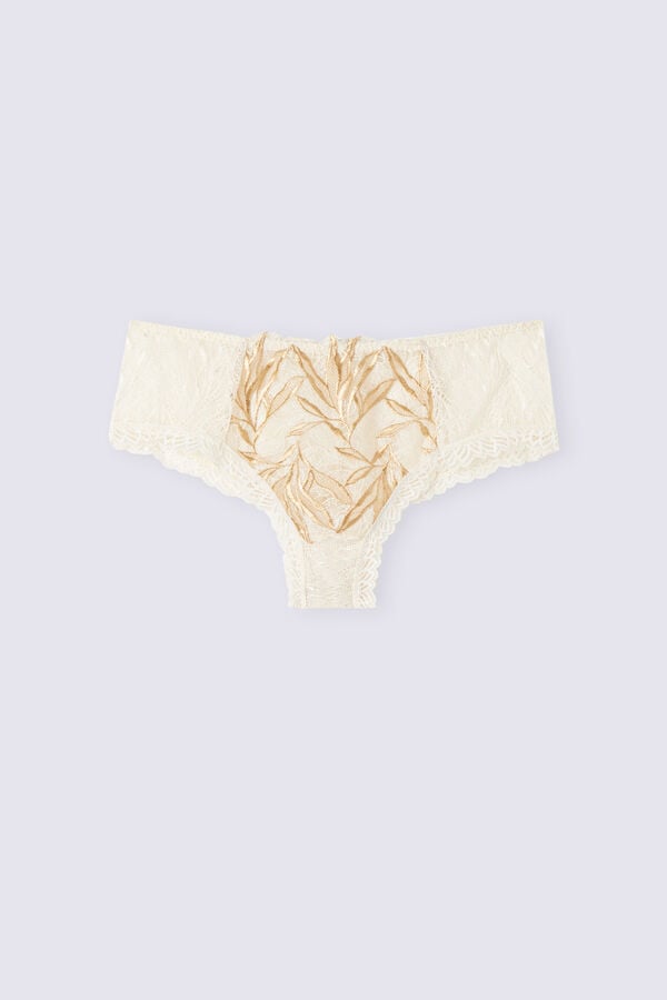 Women Intimissimi Golden Hour Hipsterzilian Briefs Light Yellow White | 8145360-JD