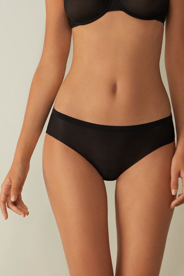 Women Intimissimi Invisible Touch Briefs Black | 0964513-QR