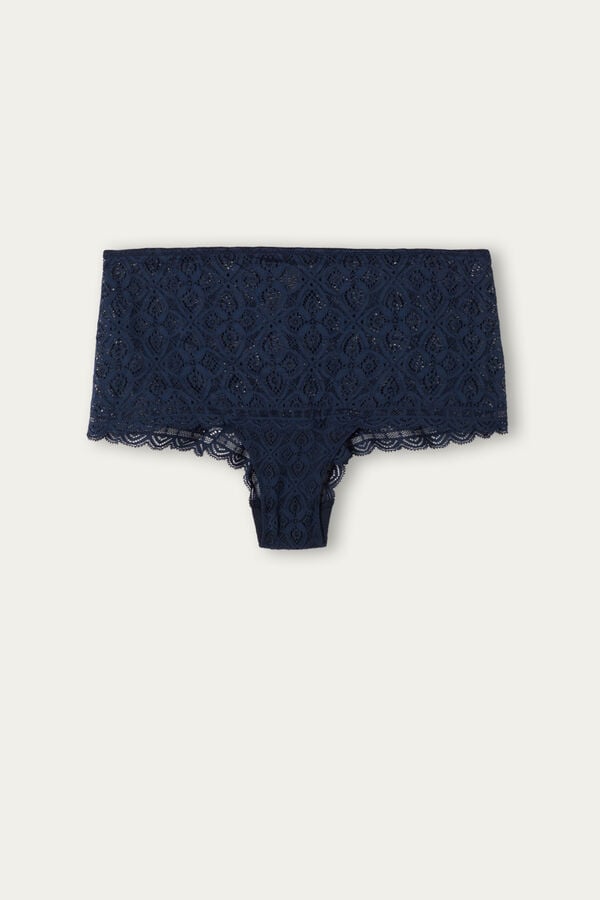 Women Intimissimi Lace Hipster Briefs Blue | 1930248-OX