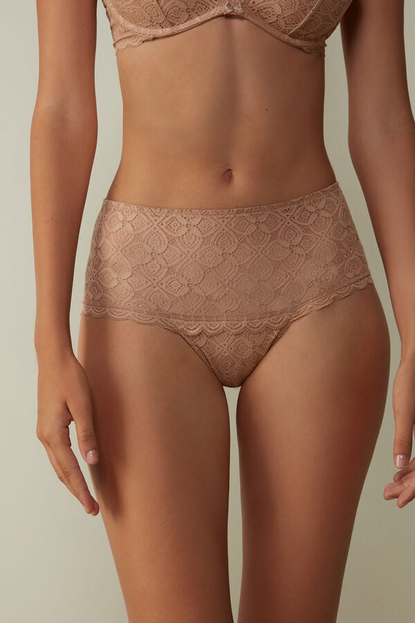 Women Intimissimi Lace Hipster Briefs Orange Beige | 3214679-AT