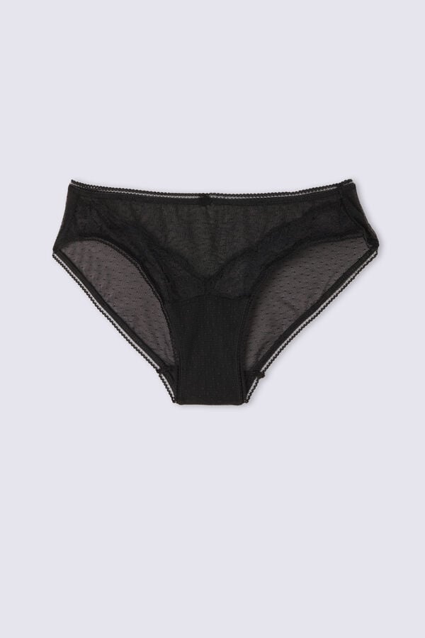 Women Intimissimi Lace Never Gets Old Panties Black | 2167543-SG