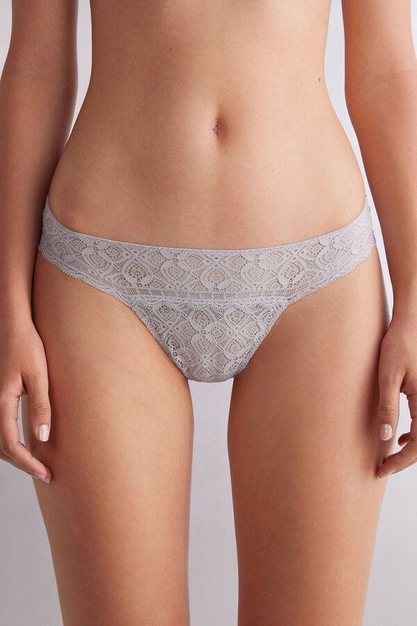 Women Intimissimi Lacezilian Briefs Grey | 7920851-VJ