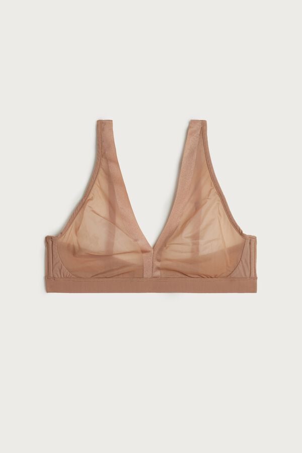 Women Intimissimi Lara Invisible Touch Triangle Bra Beige | 5349286-YH