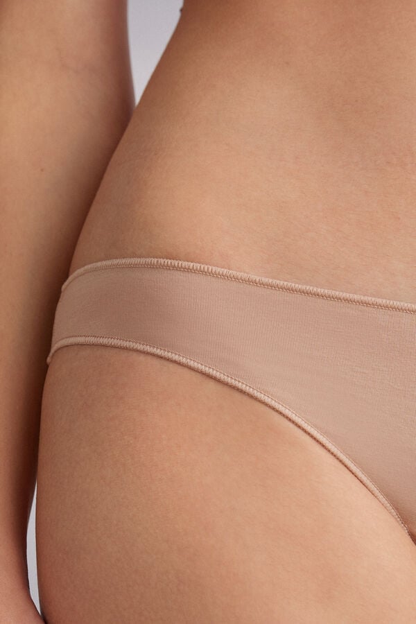 Women Intimissimi Low Rise Cotton Panties Orange Beige | 3981467-RU