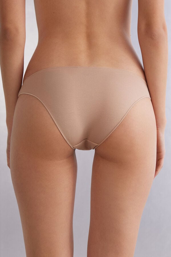 Women Intimissimi Low Rise Cotton Panties Orange Beige | 3981467-RU