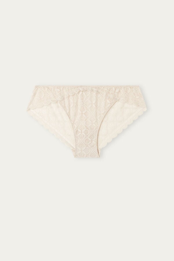 Women Intimissimi Low Rise Lace Panties Cream Pink | 0487351-HY