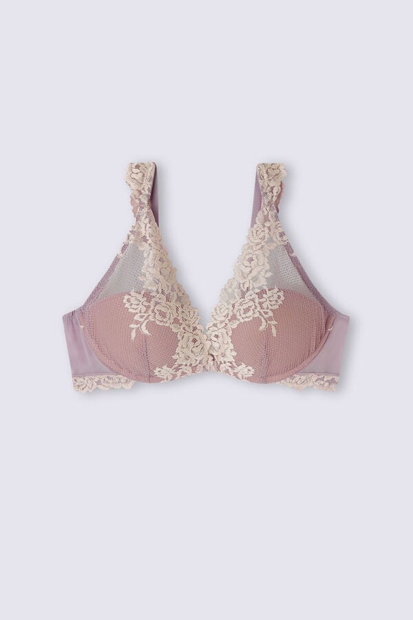 Women Intimissimi Pretty Flowers Giorgia Balconette Bra White | 0167549-TW