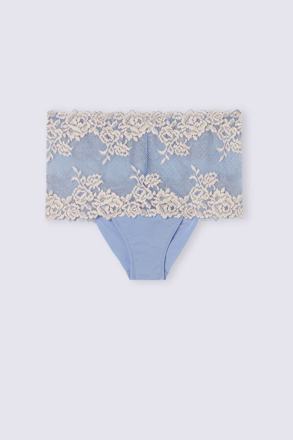 Women Intimissimi Pretty Flowers Hipsterzilian Briefs Blue / White | 9205438-HA