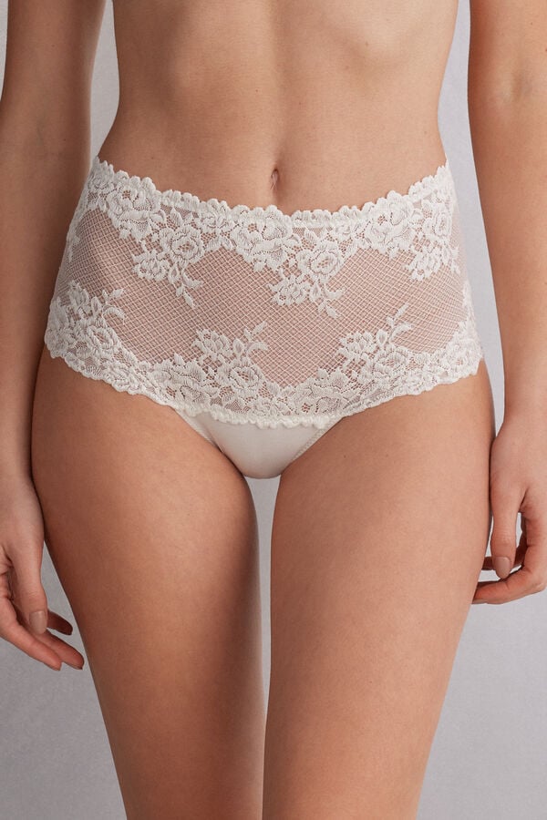 Women Intimissimi Pretty Flowers Hipsterzilian Briefs White | 4158769-GA