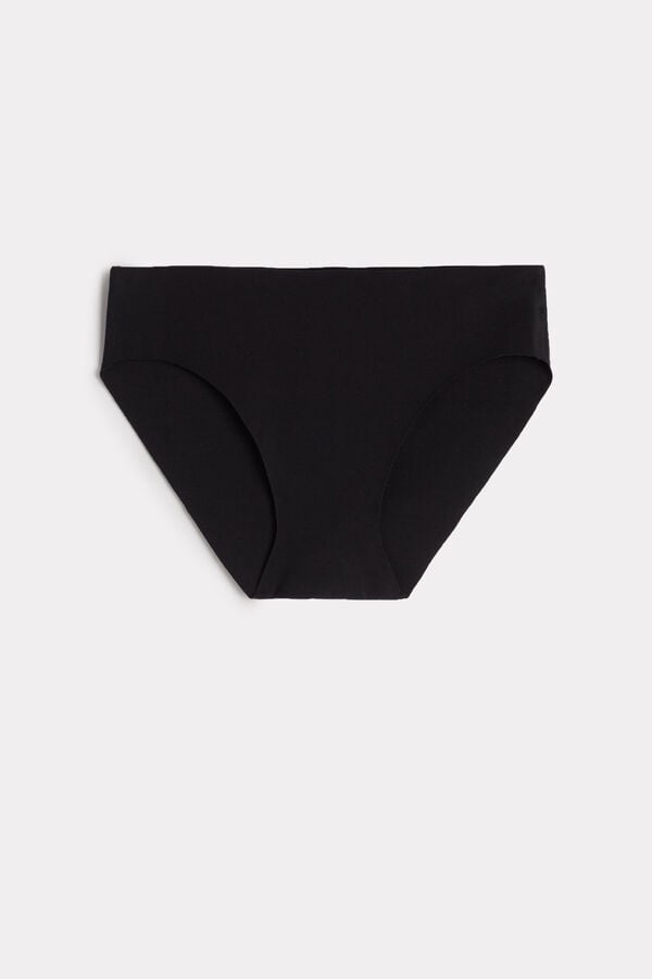 Women Intimissimi Seamless Cotton Panties Black | 2357806-GV