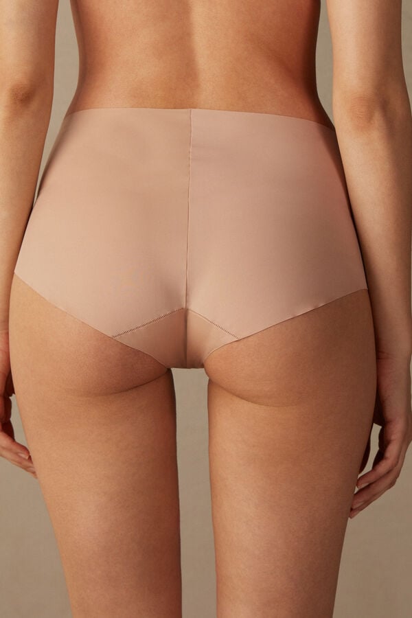 Women Intimissimi Seamless Microfiber Hipster Briefs Orange Beige | 1057632-PB