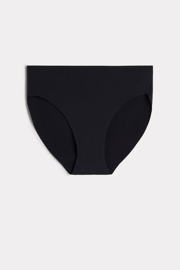 Women Intimissimi Seamless Microfiber Panties Black | 6372901-TG