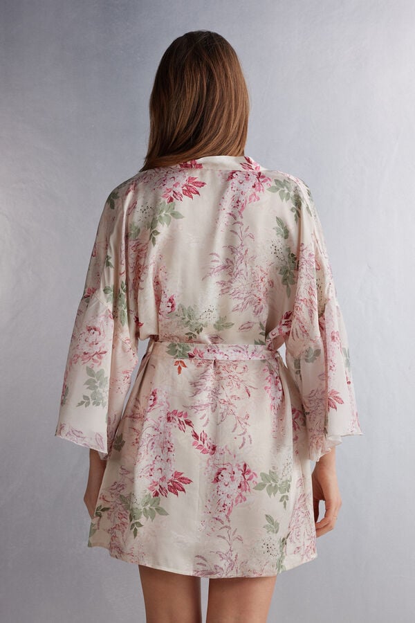 Women Intimissimi Secret Garden Satin Kimono Pajamas Multicolor | 7815236-JD