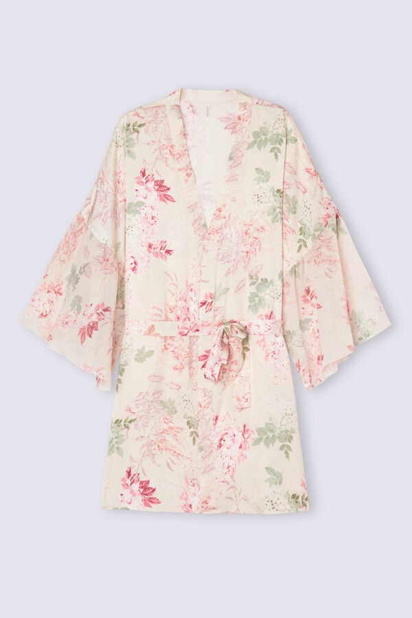 Women Intimissimi Secret Garden Satin Kimono Pajamas Multicolor | 7815236-JD